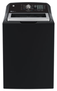 GE 5.3 Cu. Ft. Top Load Washer and 7.4 Cu. Ft. Electric Dryer – Diamond Grey | Laveuse à chargement par le haut de 5,3 pi3 et sécheuse électrique de 7,4 pi3 de GE - Gris diamant