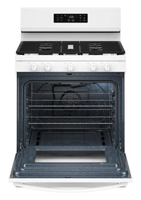 Whirlpool 30" 5.0 Cu. Ft. Gas Range with Air Cooking – White - WFGS4530SW  | Cuisinière à gaz Whirlpool de 5,0 pi³ et de 30 po avec cuisson à air - blanche - WFGS4530SW