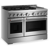 KitchenAid 6.3 Cu. Ft. 6 Burner Commercial-Style Gas Range – Stainless Steel - KFGD948SSS | Cuisinière à gaz KitchenAid de 6,3 pi³ de style commercial à 6 brûleurs - acier inoxydable - KFGD948SSS
