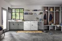 Maytag 5.5 Cu Ft. Top Load Impeller Washer with Pet Pro Option and 7.0 Cu Ft. Gas Dryer – White | Laveuse à chargement par le haut 5,5 pi³ avec turbine et option Animal Pet Pro et sécheuse à gaz 7,0 pi³ de Maytag - blanches