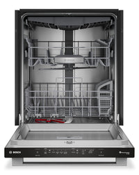 Bosch 500 Series 24'' 44 dBA Built-In Dishwasher Anti-Fingerprint Brushed Steel - SHX65DM5N | Lave-vaisselle encastré Bosch de série 500 de 24 po de 44 dBA en acier brossé résistant aux traces de doigts - SHX65DM5N