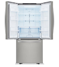 LG 30" 21.8 Cu. Ft. French Door Standard-Depth Refrigerator - Stainless Steel - LFCS22520S  | Réfrigérateur LG de 21,8 pi3 et de 30 po de profondeur standard à portes françaises - acier inoxydable - LFCS22520S