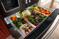 KitchenAid 26 Cu. Ft. 4-Door Refrigerator with FreshChill™ Drawer - KRMF536RBS | Réfrigérateur 4 portes KitchenAid de 26 pi³ avec tiroir FreshChillMC - KRMF536RBS | KRMF53BS
