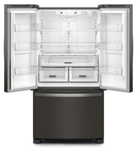 Whirlpool 36" 25 Cu. Ft. French-Door Refrigerator with Interior Water Dispenser - WRFF3236RV | Réfrigérateur Whirlpool de 36 po et de 25 pi³ à portes françaises avec distributeur d’eau interne - WRFF3236RV | WRFF32RV