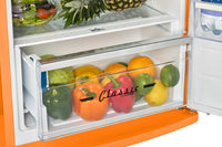 Unique Classic Retro 24" 11 Cu Ft. Top Freezer Refrigerator – Creamsicle Orange - UNQ-310L O TM | Réfrigérateur Classic Rétro d’Unique de 24 po et de 11 pi3 à congélateur supérieur - orange creamsicle - UNQ-310L O TM