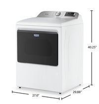 Maytag 7.4 Cu. Ft. Top Load Electric Dryer - White - YMED6205RW | Sécheuse électrique Maytag de 7,4 pi³ - blanche - YMED6205RW
