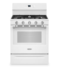 Maytag 5 Cu. Ft. Convection Gas Range with No Preheat Air Fry - White - MFGS6030RW | Cuisinière à gaz Maytag de 5 pi3 à convection avec friture à air sans préchauffage - blanche - MFGS6030RW | MFGS60RW