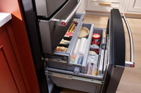 KitchenAid 26 Cu. Ft. 4-Door Refrigerator with FreshChill™ Drawer - KRMF536RBS | Réfrigérateur 4 portes KitchenAid de 26 pi³ avec tiroir FreshChillMC - KRMF536RBS | KRMF53BS