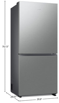 Samsung 16.2 Cu. Ft. Counter-Depth Bottom-Freezer Refrigerator - RB16DG6000SLAA | Réfrigérateur Samsung de 16,2 pi3 de profondeur comptoir à congélateur inférieur - RB16DG6000SLAA | RB16DCG6