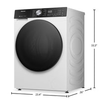 Hisense 24" 3.1 Cu. Ft. Front Load Washer with Steam Wash - White - WF5S2845BW | Laveuse Hisense à chargement frontal de 3,1 pi3 et de 24 po avec lavage à la vapeur - blanche - WF5S2845BW