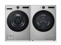 LG 5.2 Cu. Ft. Front-Load Washer with AI DD™ and 7.8 Cu. Ft. DirectDrive® Heat Pump Dryer  | Laveuse à chargement frontal de 5,2 pi³ avec DDMC IA et sécheuse de 7,8 pi³ avec thermopompe à moteur DirectDriveMD de LG  | LGFL55HP