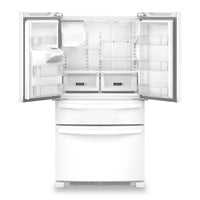 Whirlpool 36" 24.5 Cu. Ft. French-Door Refrigerator - White - WRMF3636RW | Réfrigérateur Whirlpool de 36 po et de 24,5 pi³ à portes françaises - blanc - WRMF3636RW | WRMF36RW