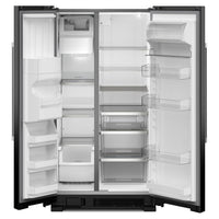 Maytag 36" 25 Cu. Ft. Side-by-Side Refrigerator - Black - MRSF4036PB | Réfrigérateur Maytag de 25 pi³ et de 36 po à compartiments juxtaposés - noir - MRSF4036PB | MRSF40PB