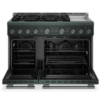 KitchenAid 6.3 Cu. Ft. 6 Burner Commercial-Style Gas Range – Juniper - KFGD948SJP | Cuisinière à gaz KitchenAid de 6,3 pi³ de style commercial à 6 brûleurs - genièvre - KFGD948SJP
