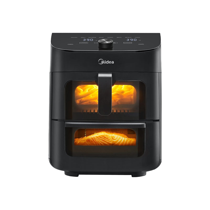 Midea 8-In-1 11-Qt Two-Zone Air Fryer Oven - MAD111D8APKW  | Four friteuse à air 8 en 1 Midea de 11 pintes à 2 zones - MAD111D8APKW