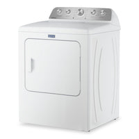 Maytag 5.5 Cu Ft. Top Load Impeller Washer with Pet Pro Option and 7.0 Cu Ft. Gas Dryer – White | Laveuse à chargement par le haut 5,5 pi³ avec turbine et option Animal Pet Pro et sécheuse à gaz 7,0 pi³ de Maytag - blanches