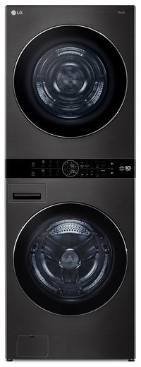 LG WashTower™ with 5 Cu. Ft. Washer and 7.8 Cu. Ft. Ventless HeatPump™ Dryer - WKHC252HBA | Tour de lavage WashTower LG avec laveuse 5 pi³ et sécheuse avec pompe à chaleur sans ventilation 7,8 pi³ - WKHC252HBA | WKHC252H