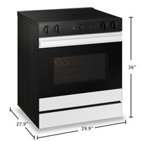 Samsung Bespoke 6.3 Cu. Ft. Smart Electric Range with Air Fry and Air Sous Vide - NSE6DB850012AC | Cuisinière intelligente électrique Bespoke de Samsung de 6,3 pi3 avec fonctions AirFry et Air Sous Vide - NSE6DB850012AC | NSE6D85W