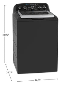GE 4.9 Cu. Ft. Top Load Agitator Washer - Diamond Grey - GTW491BMRDG | Laveuse GE à chargement par le haut de 4,9 pi³ avec agitateur - gris diamant - GTW491BMRDG