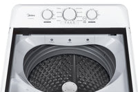 Midea 4.5 Cu. Ft. Top Load Agitator Washer – White - MLTW45A2BWW | Laveuse Midea à chargement par le haut de 4,5 pi3 avec agitateur - blanche - MLTW45A2BWW