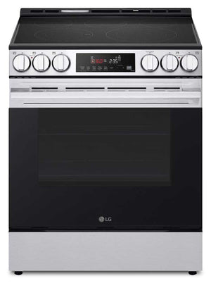 LG 6.3 Cu. Ft Smart Electric Range with EasyClean® - Smudge Resistant Stainless Steel - LSEL6333XE | Cuisinière intelligente électrique LG de 6,3 pi³ avec EasyCleanMD - acier inoxydable résistant aux taches - LSEL6333XE