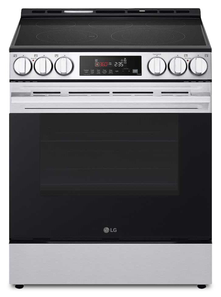 LG 6.3 Cu. Ft Smart Electric Range with EasyClean® - Smudge Resistant Stainless Steel - LSEL6333XE | Cuisinière intelligente électrique LG de 6,3 pi³ avec EasyCleanMD - acier inoxydable résistant aux taches - LSEL6333XE