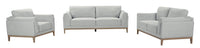 Valley 44" Fabric Chair with Rubberwood Base and Legs - Grey | Fauteuil Valley de 44 po en tissu avec base et pattes en hévéa - gris