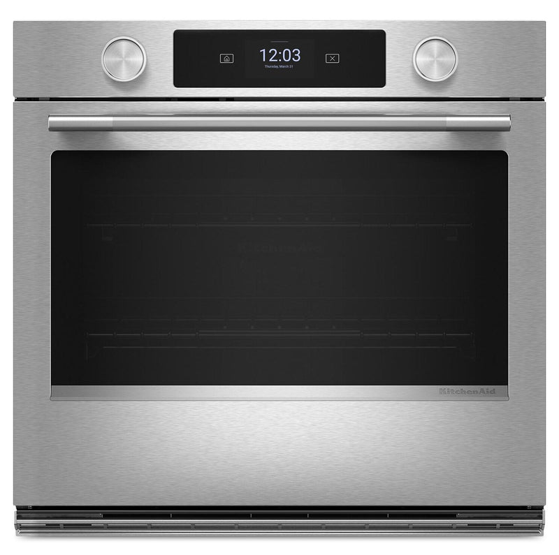 KitchenAid 30" Smart Electric Single Wall Oven – PrintShield Stainless Steel - KOES730SPS | Four mural simple électrique intelligent KitchenAid de 30 po - acier inoxydable PrintShieldMC - KOES730SPS