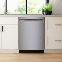 Bosch 100 Series 24" 48 dBA Smart Dishwasher with PrecisionWash® - Stainless Steel - SHE41CM5N | Lave-vaisselle intelligent Bosch de série 100 de 24 po de 48 dBA avec PrecisionWashMD - acier inoxydable - SHE41CM5N | SHE41M5N