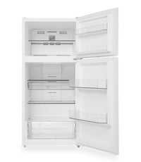 Midea 14 Cu. Ft. Garage Ready Top-Freezer Refrigerator – White - MRT14D2BWW | Réfrigérateur Midea de 14 pi³ à congélateur supérieur qui convient à une installation dans un garage - blanc - MRT14D2BWW | MRT14D2W