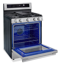 LG 6.3 Cu. Ft. Smart Gas Range with Air Fry – Fingerprint Resistant Stainless Steel - LRGN6325X | Cuisinière intelligente à gaz LG de 6,3 pi3 avec friture à air - acier inoxydable résistant aux traces de doigts - LRGN6325X