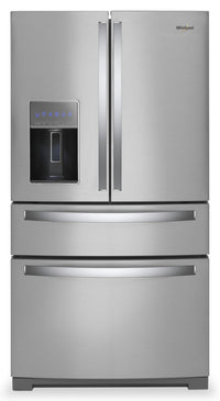 Whirlpool 26 Cu. Ft. 4-Door Refrigerator with Prep and Store Bins - WRMF7736PZ | Réfrigérateur 4 portes Whirlpool de 26 pi³ avec bacs de préparation et de rangement - WRMF7736PZ | WRMF77PZ