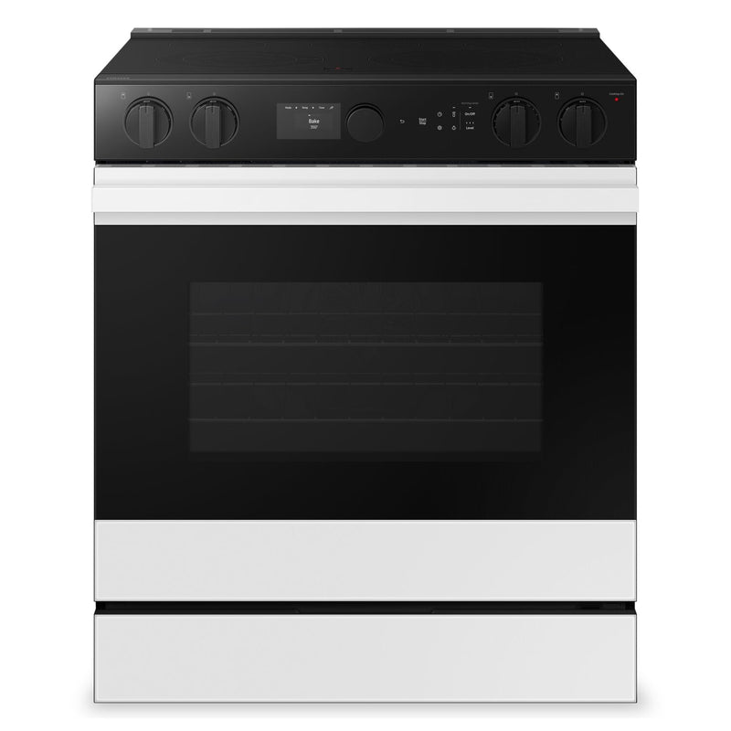 Samsung Bespoke 6.3 Cu. Ft. Smart Electric Range with Air Fry and Air Sous Vide - NSE6DB850012AC | Cuisinière intelligente électrique Bespoke de Samsung de 6,3 pi3 avec fonctions AirFry et Air Sous Vide - NSE6DB850012AC | NSE6D85W