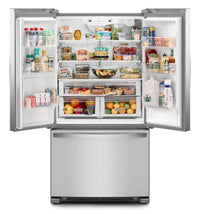 Whirlpool 36" 20 Cu. Ft. Counter-Depth French-Door Refrigerator - Stainless Steel - WRFC2036RZ  | Réfrigérateur Whirlpool de 20 pi3 et de 36 po de profondeur comptoir à portes françaises - acier inoxydable - WRFC2036RZ  | WRFC20RZ