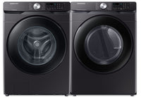 Samsung 5.9 Cu. Ft. Smart Front-Load Washer and 7.5 Cu. Ft. Smart Electric Dryer | Laveuse intelligente à chargement frontal 5,9 pi³ et sécheuse électrique intelligente 7,5 pi³ Samsung | SAFLC80V