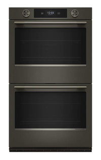 KitchenAid 30" Smart Electric Double Wall Oven - Black Ore - KOED730SBE | Four mural double intelligent électrique KitchenAid de 30 po - minerai noir - KOED730SBE