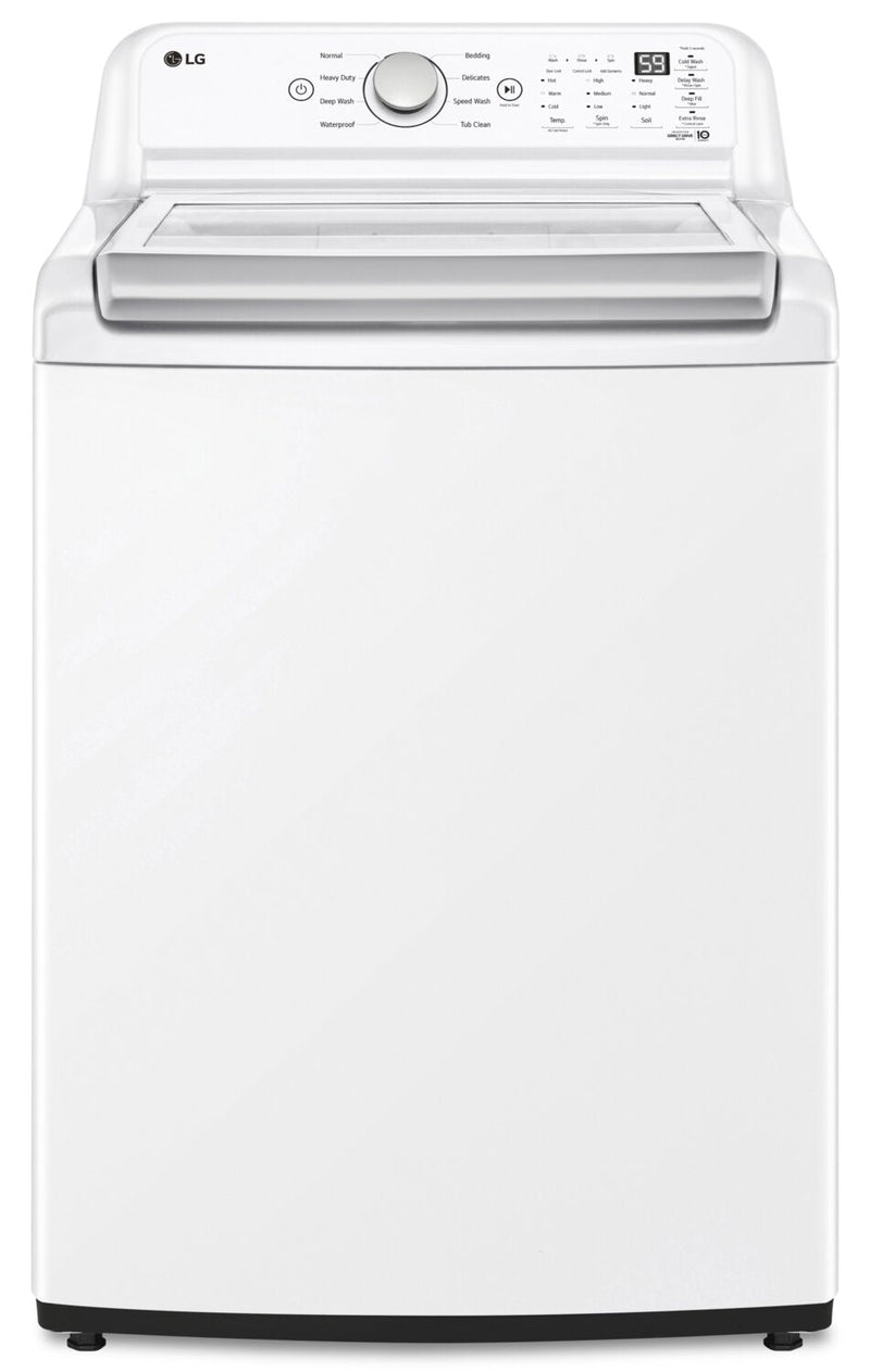 LG 5.6 Cu. Ft. Top-Load Washer with 4-Way™ Agitator and TurboDrum™ - WT7155CW | Laveuse LG à chargement par le haut de 5,6 pi³ avec agitateur à 4 directions et tambour TurboDrumMC - WT7155CW | WT7155CW