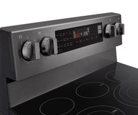 LG 6.3 Cu. Ft. Smart Electric Range with Air Fry - Black Stainless Steel - LREN6325ZE | Cuisinière intelligente électrique LG de 6,3 pi³ avec friture à air - acier inoxydable noir - LREN6325ZE