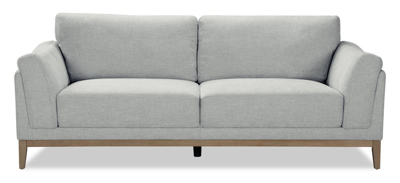 Valley 83.5" Fabric Sofa with Rubberwood Base and Legs - Grey | Sofa Valley de 83,5 po en tissu avec base et pattes en hévéa - gris