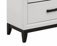 Kate Dresser - White - Contemporary style Dresser in White Asian Hardwood, Medium Density Fibreboard (MDF), Plywood