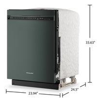 KitchenAid 24" 41 dBA Dishwasher with Third Level Jet Rack – Juniper - KDFS324SJP | Lave-vaisselle KitchenAid de 24 po et de 41 dBA avec 3e panier à jets - genièvre - KDFS324SJP