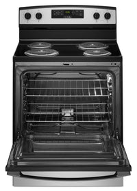 Amana 4.8 Cu. Ft. Electric Range with Bake Assist Temps - YACR4303MMS | Cuisinière électrique Amana de 4,8 pi3 avec températures Bake Assist - YACR4303MMS | YACR43MS