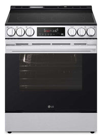LG 6.3 Cu. Ft Smart Electric Range with EasyClean® - Smudge Resistant Stainless Steel - LSEL6333XE | Cuisinière intelligente électrique LG de 6,3 pi³ avec EasyCleanMD - acier inoxydable résistant aux taches - LSEL6333XE