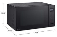 LG 1.1 Cu. Ft. Countertop Microwave with EasyClean® - MSER1130B | Four à micro-ondes de comptoir LG de 1,1 pi3 avec revêtement EasyCleanMC - MSER1130B