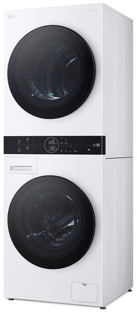 LG WashTower™ with 2.4 Cu. Ft. Washer and 4.2 Cu. Ft. Ventless HeatPump™ Dryer - WKHC152HWA | Tour de lavage WashTower LG avec laveuse 2,4 pi³ et sécheuse avec pompe à chaleur sans ventilation 4,2 pi³ - WKHC152HWA | WKHC152H