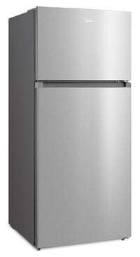 Midea 27.5” 16 Cu. Ft. Top Mount Freezer Refrigerator – Stainless Steel - MRT16D2BST | Réfrigérateur Midea de 16 pi³ et de 27,5 po à congélateur supérieur - acier inoxydable - MRT16D2BST | MRT16D2S