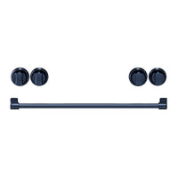 Thor Kitchen Handle and Knob Set for 30” Range in Gun Metal Blue - CKA-RE30-BLU | Ensemble de poignées et de boutons Thor Kitchen bleu métallisé pour cuisinière de 30 po - CKA-RE30-BLU | RE30KBLU