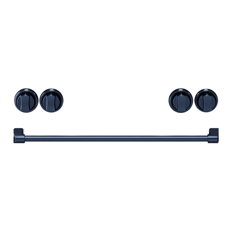 Thor Kitchen Handle and Knob Set for 30” Range in Gun Metal Blue - CKA-RE30-BLU | Ensemble de poignées et de boutons Thor Kitchen bleu métallisé pour cuisinière de 30 po - CKA-RE30-BLU | RE30KBLU