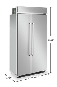 KitchenAid 25.5 Cu. Ft. Built-In Side-by-Side Refrigerator - KBSN702MPS | Réfrigérateur encastré KitchenAid de 25,5 pi³ à compartiments juxtaposés - KBSN702MPS | KBSN72PS