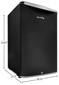 Danby 4.4 Cu. Ft. Apartment-Size Refrigerator - DAR044A6MDB | Réfrigérateur Danby de 4.4 pi³ de format appartement - DAR044A6MDB | DAR044DB